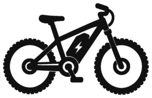 E-bike logo samengesteld uit de Hallo Markus bronafbeelding